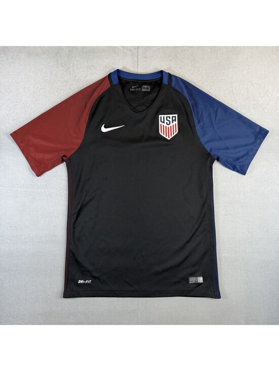 Nike Other - Nike USA National Team Away Soccer Jersey Mens Small Black USMNT 2016-17 Dri-Fit